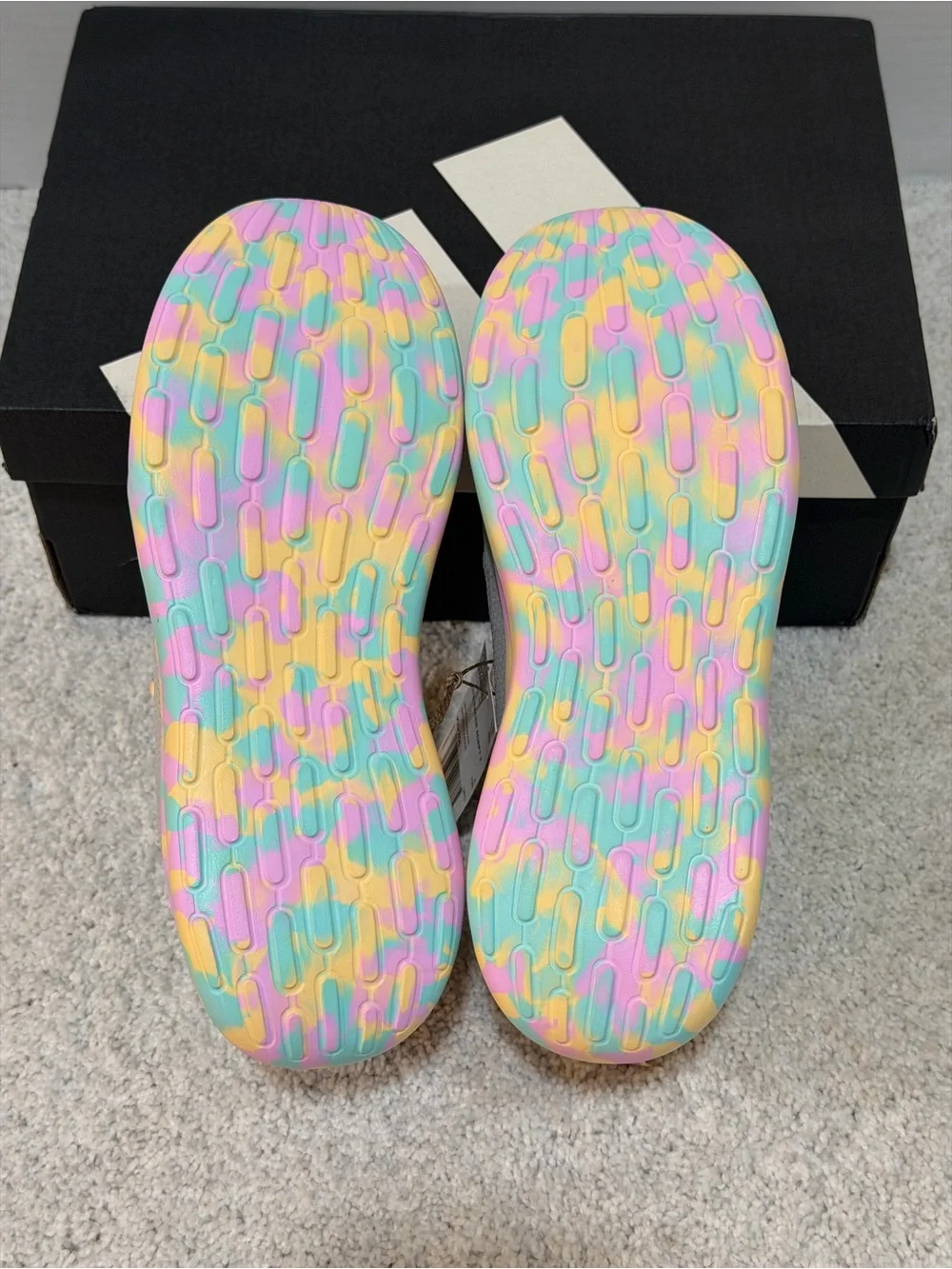 ✨$80 Retail!✨ Adidas Lite Racer Adapt 7.0 Kids Sneakers with Multicolor Sole
